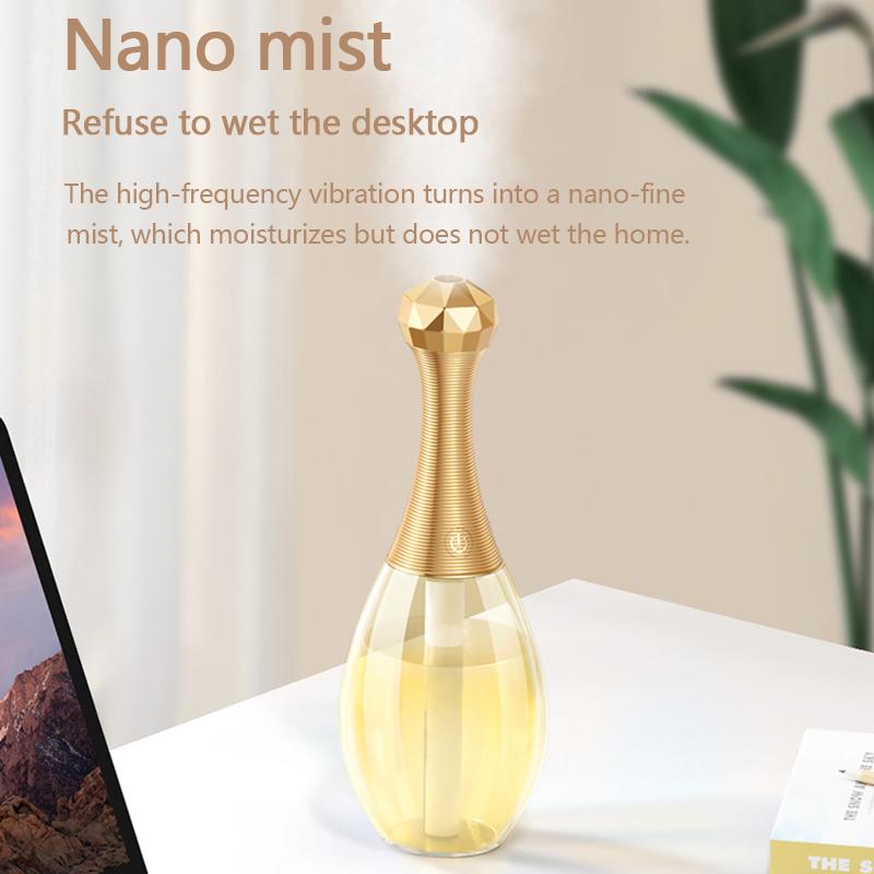 Nước Máy Tạo Độ Ẩm Không Khí Cho Gia Đình Siêu Âm Thanh Xe Hơi Mát Phun Sương Tạo Với 7 Màu Sắc Đèn Ngủ Mini Văn Phòng Máy Lọc Không Khí