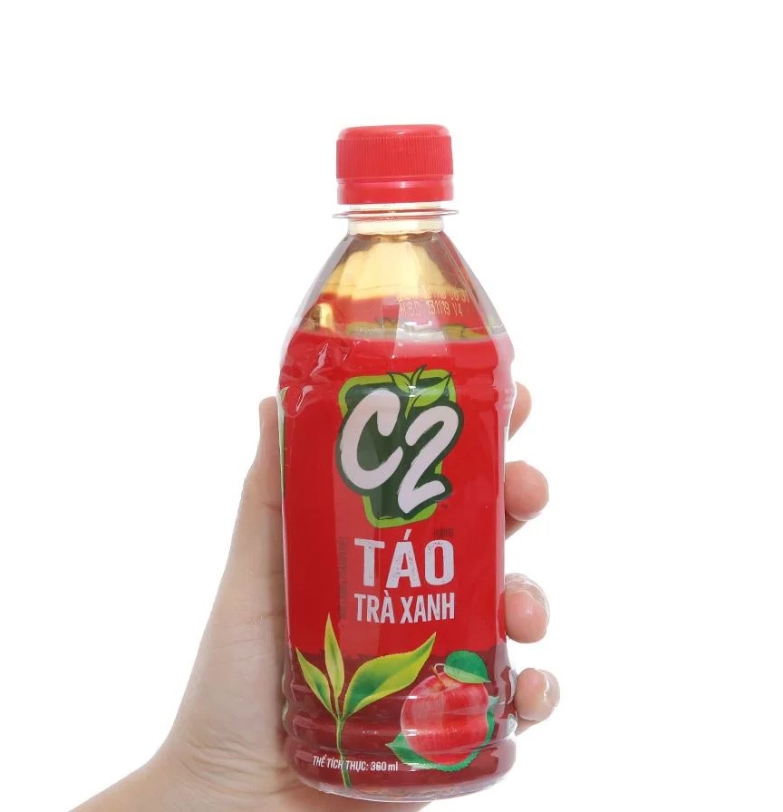 Thùng 24 chai Trà Xanh C2 355ml x 24 đủ vị