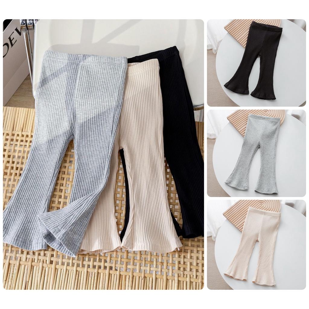 QTT9 Size90-130 (9-25kg) Quần legging bé gái (Quần thun ống loe co giãn tốt) Thời trang trẻ Em Hàng quảng châu