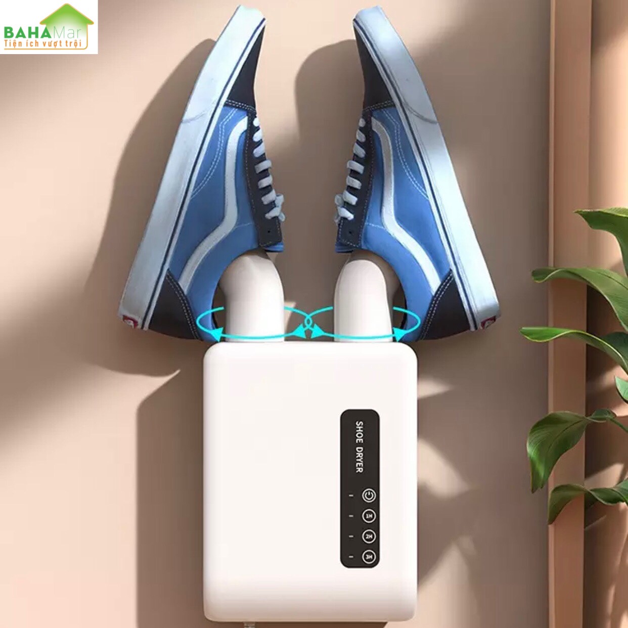 MÁY SẤY KHÔ GIÀY VÀ KHỬ MÙI TREO TƯỜNG ĐA CHỨC NĂNG "BAHAMAR" loại bỏ độ ẩm bên trong giày và loại bỏ sự phát triển của vi khuẩn