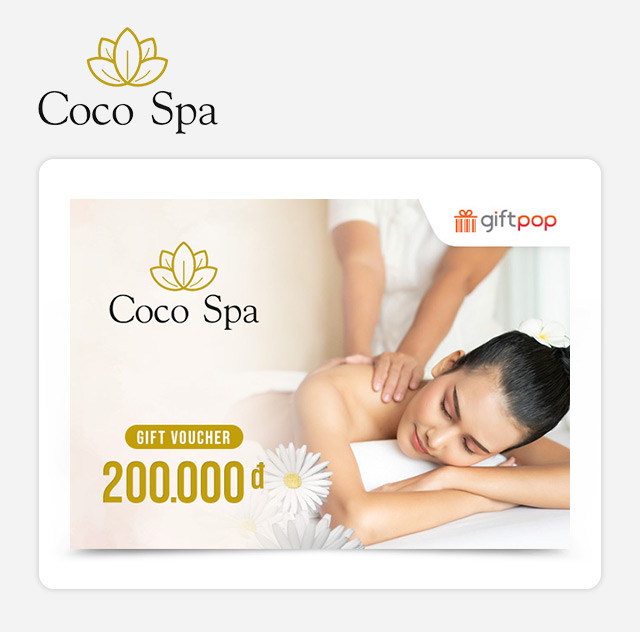 Evoucher - Phiếu Quà Tặng Coco Spa 200K