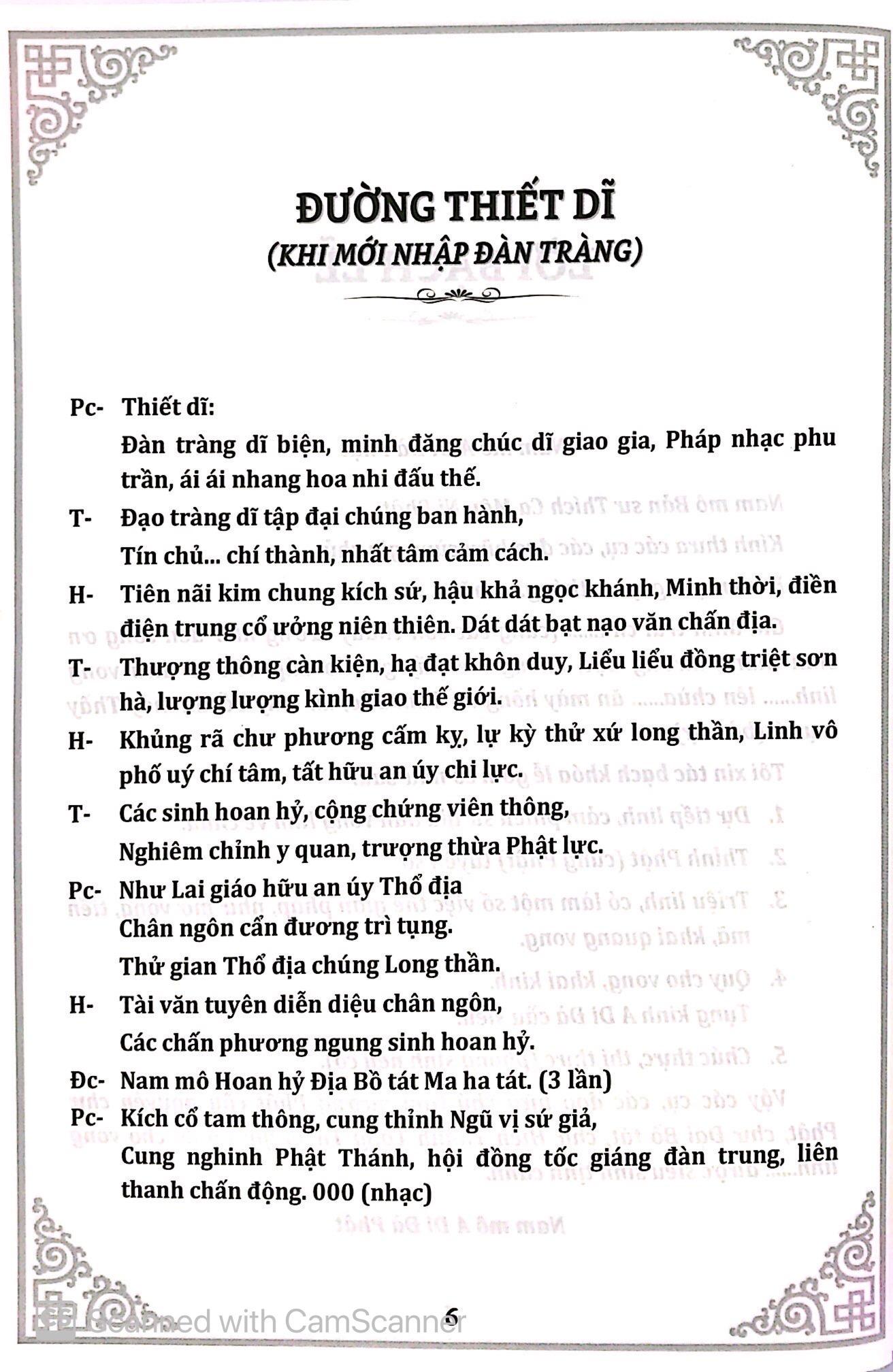 Phật Lịch 2562 - Khoa Cúng Thông Dụng