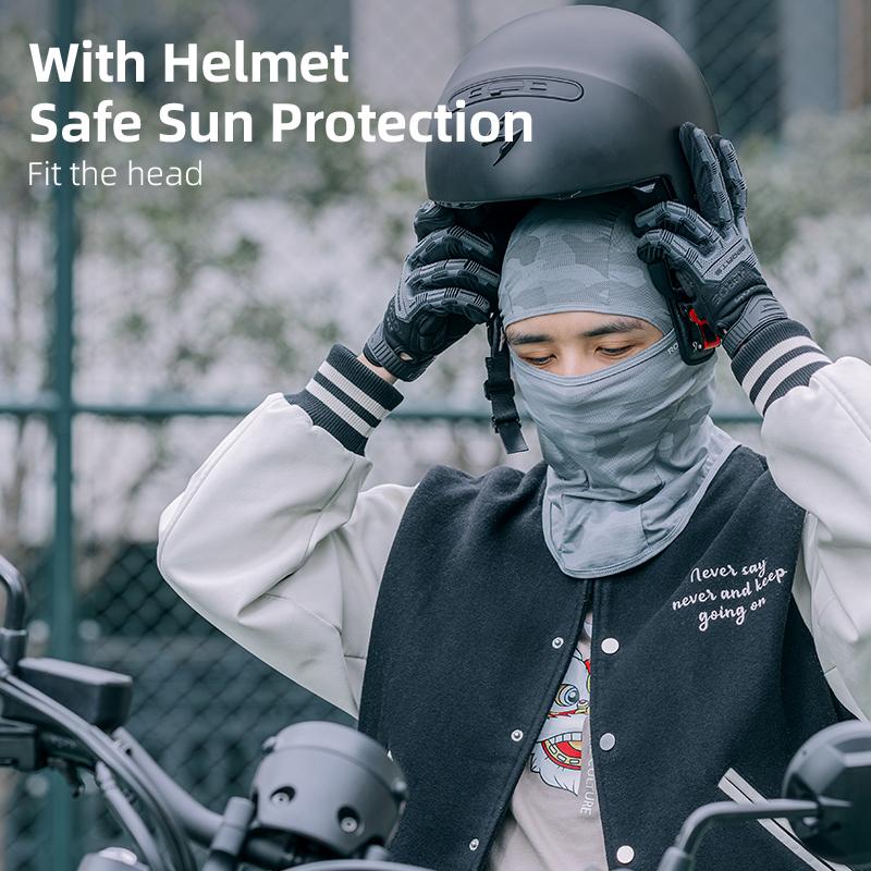 Rockbros nữ nam Balaclava Balaclava Sun Protection Điện xe máy đầy đủ mặt nạ mặt nạ Color: 13220007001