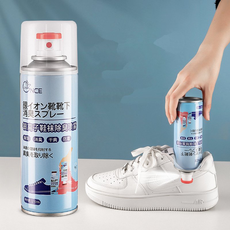 Chai Xịt Khử Mùi Hôi Giày và Tất 260ml, Công Nghệ Nano Bạc Khử mùi diệt vi khuẩn hiệu quả