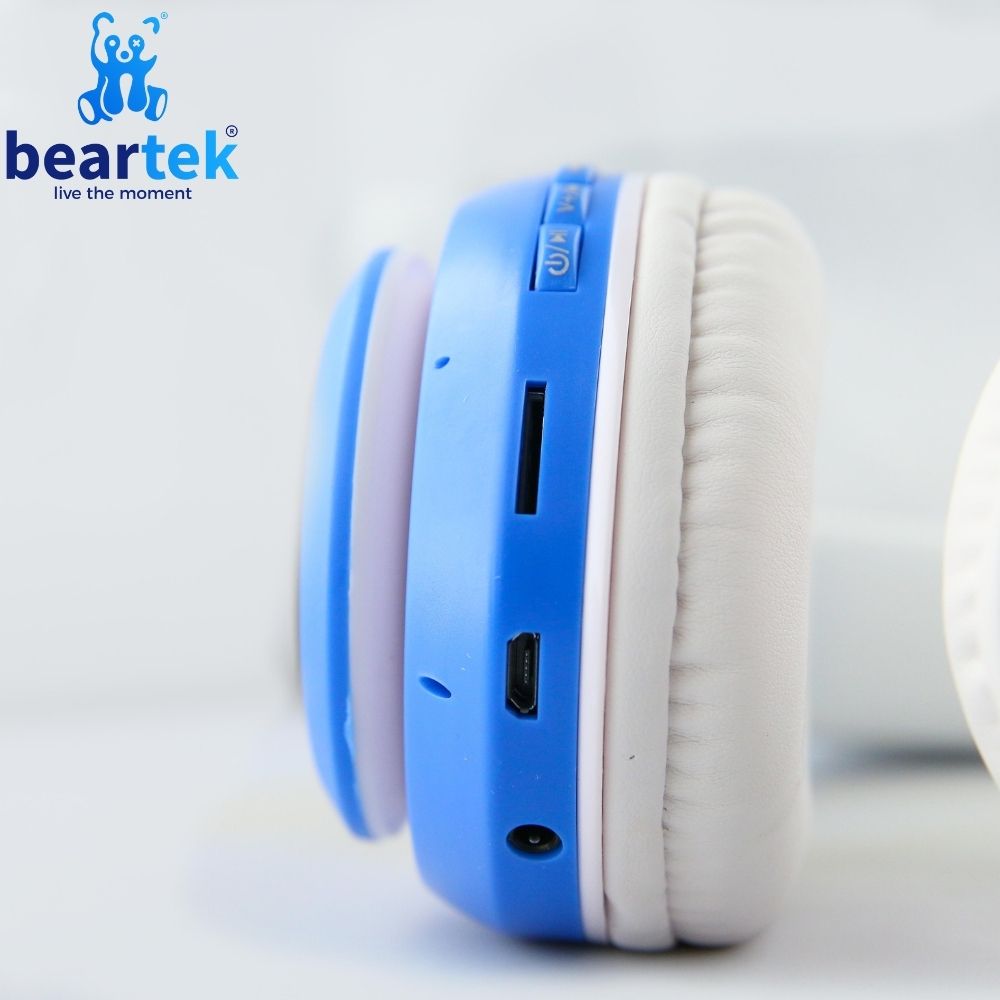 Tai Nghe Mèo Bluetooth BEARTEK Chụp Tai HP000028 Headphone Tai Mèo Dễ Thương Có Mic Âm Bass Mạnh Mẽ Bảo – Hàng Chính Hãng