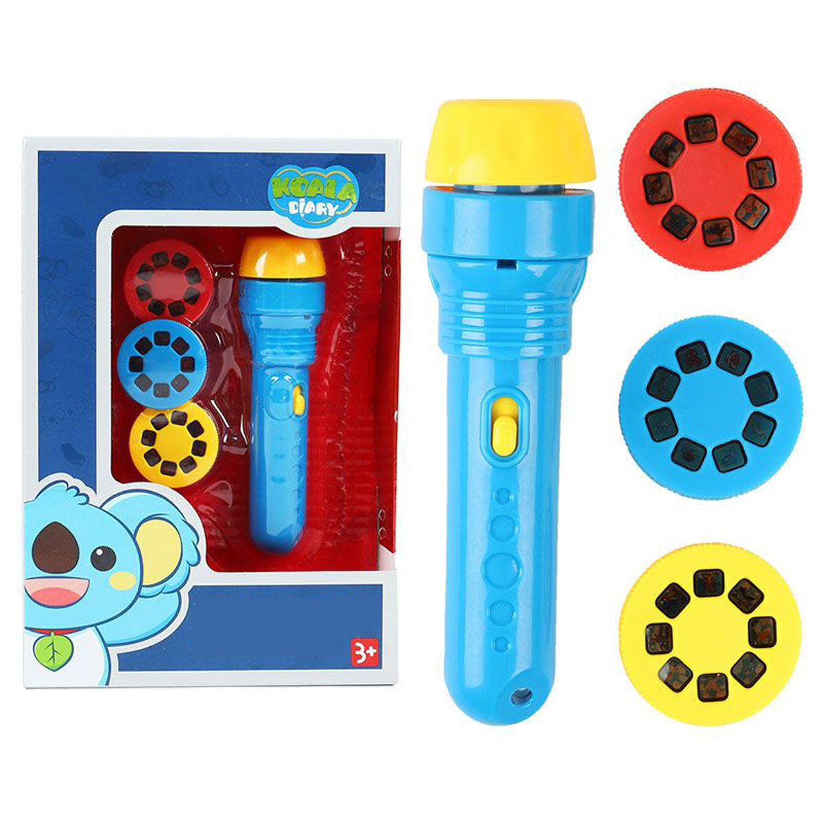 ĐÈN PIN CHIẾU HÌNH 24 CON VẬT VUI NHỘN (PROJECTOR TOYS) QUÀ TẶNG SÁNG TẠO CHO BÉ DƯỚI 4 TUỔI