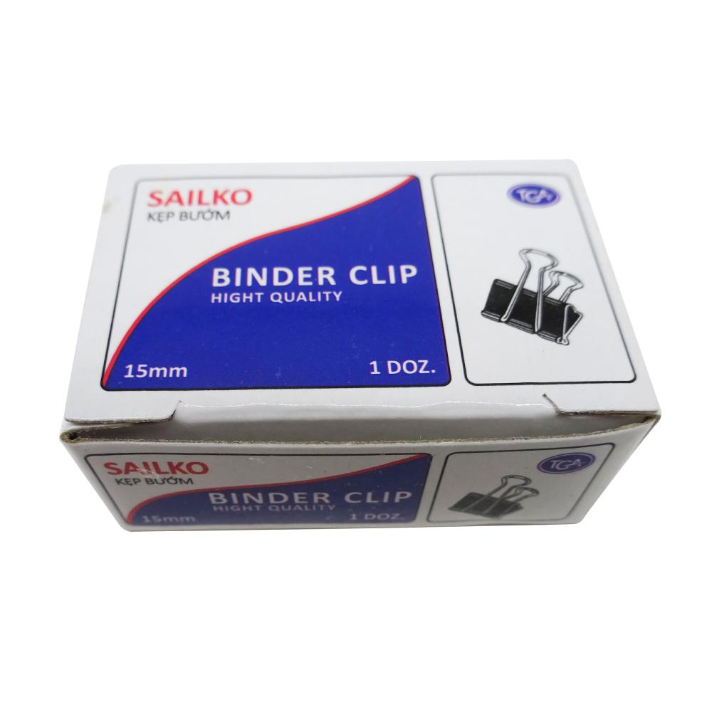 Kẹp Bướm - 15mm - Sailko - 12 Cái/Hộp