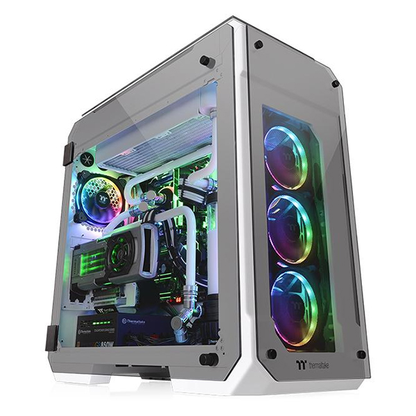 Vỏ Case Máy Tính Thermaltake View 71 Tempered Glass Snow Edition CA-1I7-00F6WN-00 E-ATX - Hàng Chính Hãng