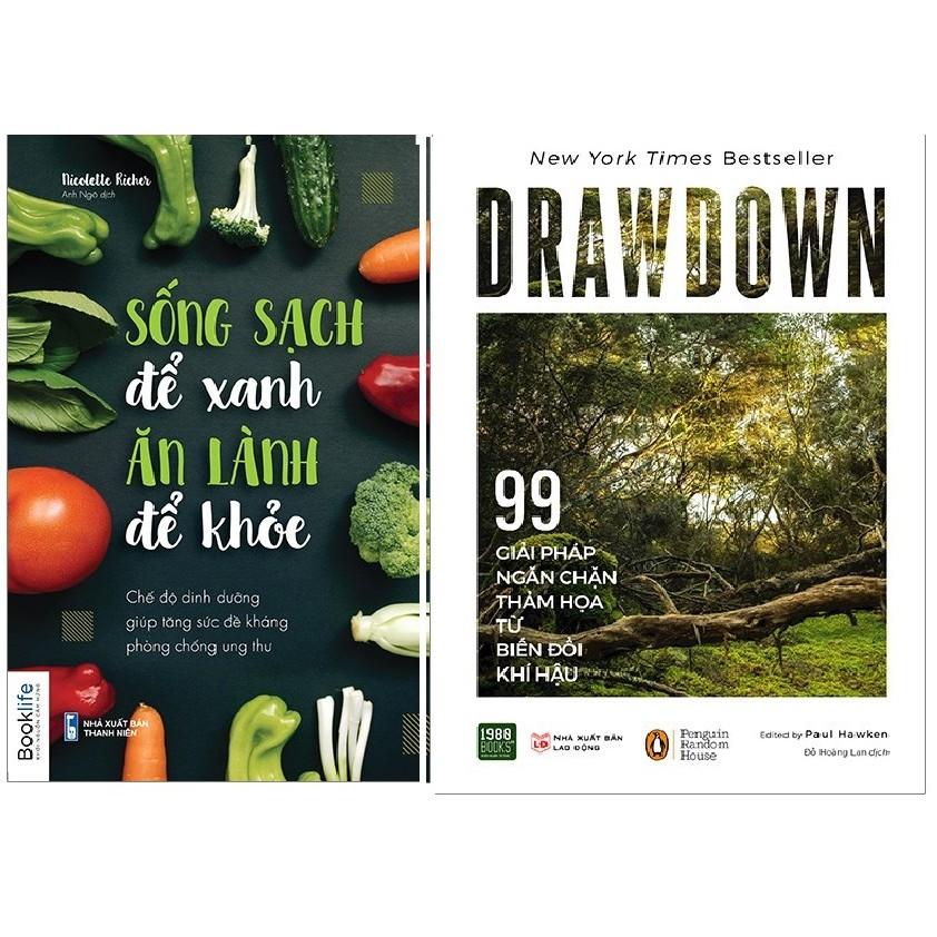 Combo 2 Cuốn Drawdown + Sống sạch để xanh Ăn lành để khỏe