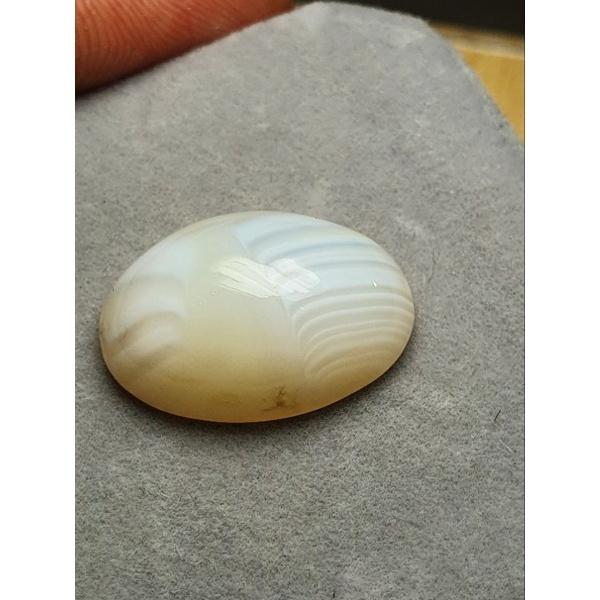 2195- Đá Agate Trắng Có Vân (THIÊN NHIÊN)