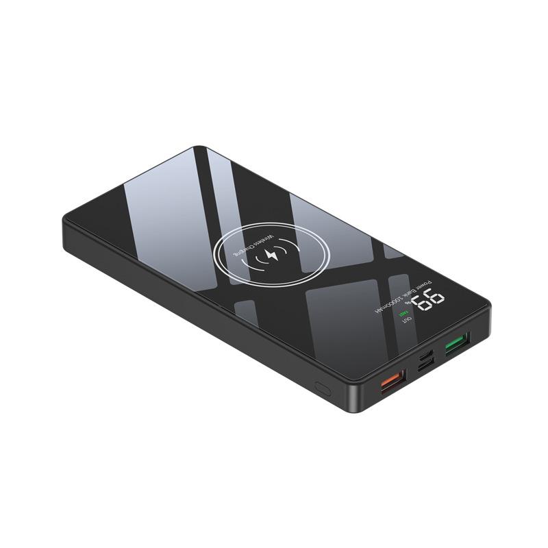 Gương hiển thị kỹ thuật số PD22.5W phong cách mới nhất Kho báu sạc nhanh không dây 15W QC3.0 sạc nhanh cho doanh nghiệp Bộ nguồn di động 20000mAh