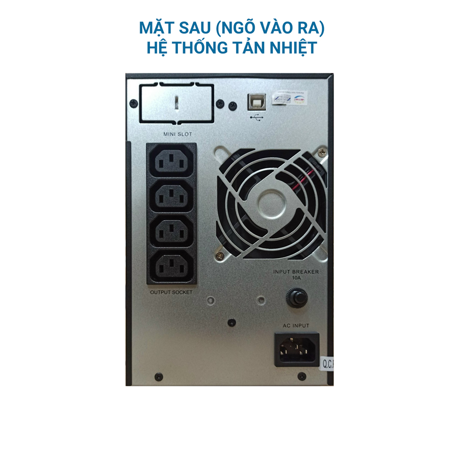 Bộ Lưu Điện DELTA N-1K 1000VA/900W (UPS102N2000B0B6) - Hàng chính hãng