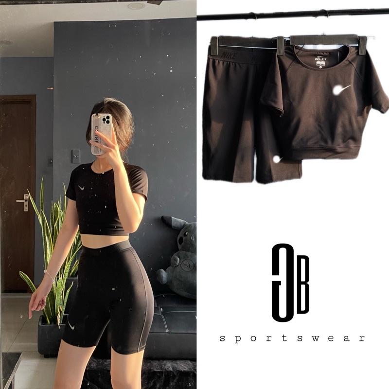 set đồ tập gym biker hot trend siêu chất ôm eo ôm mông tôn dáng