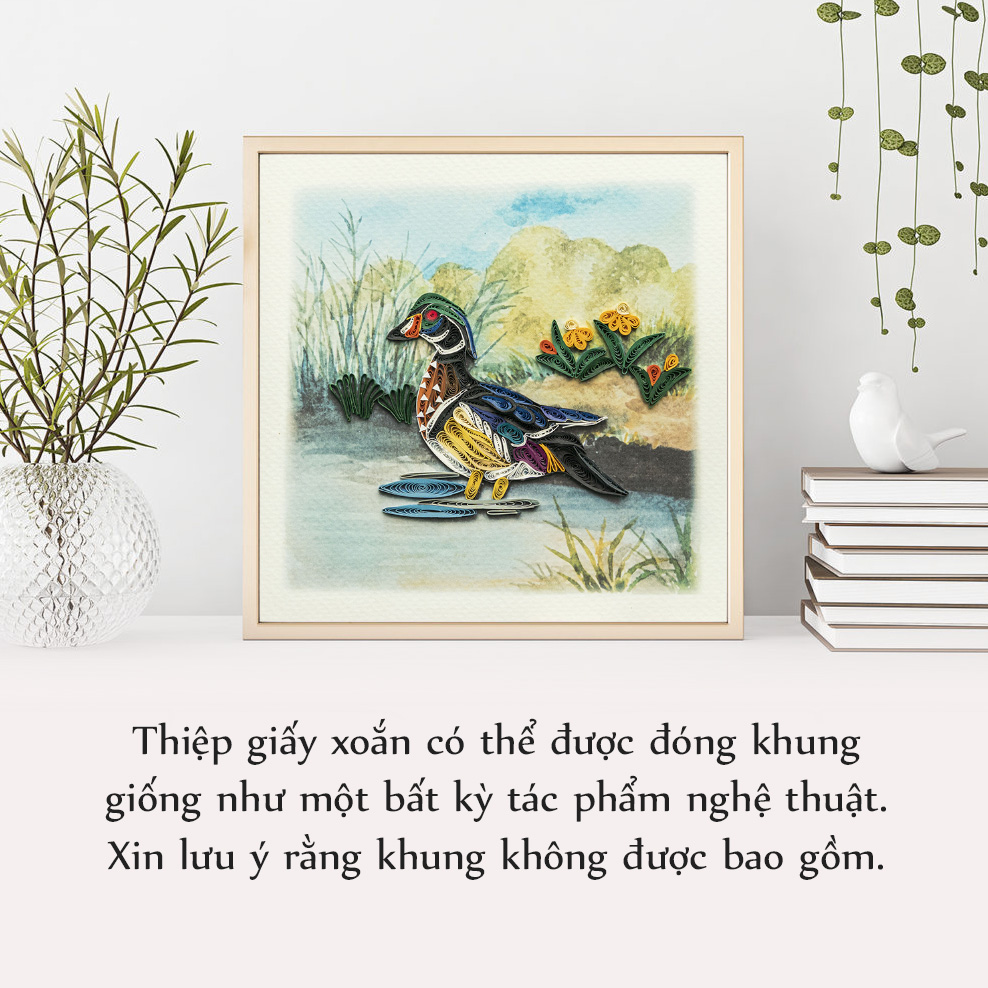 Thiệp Giấy Xoắn Chủ Đề Chim -NCC-B1513