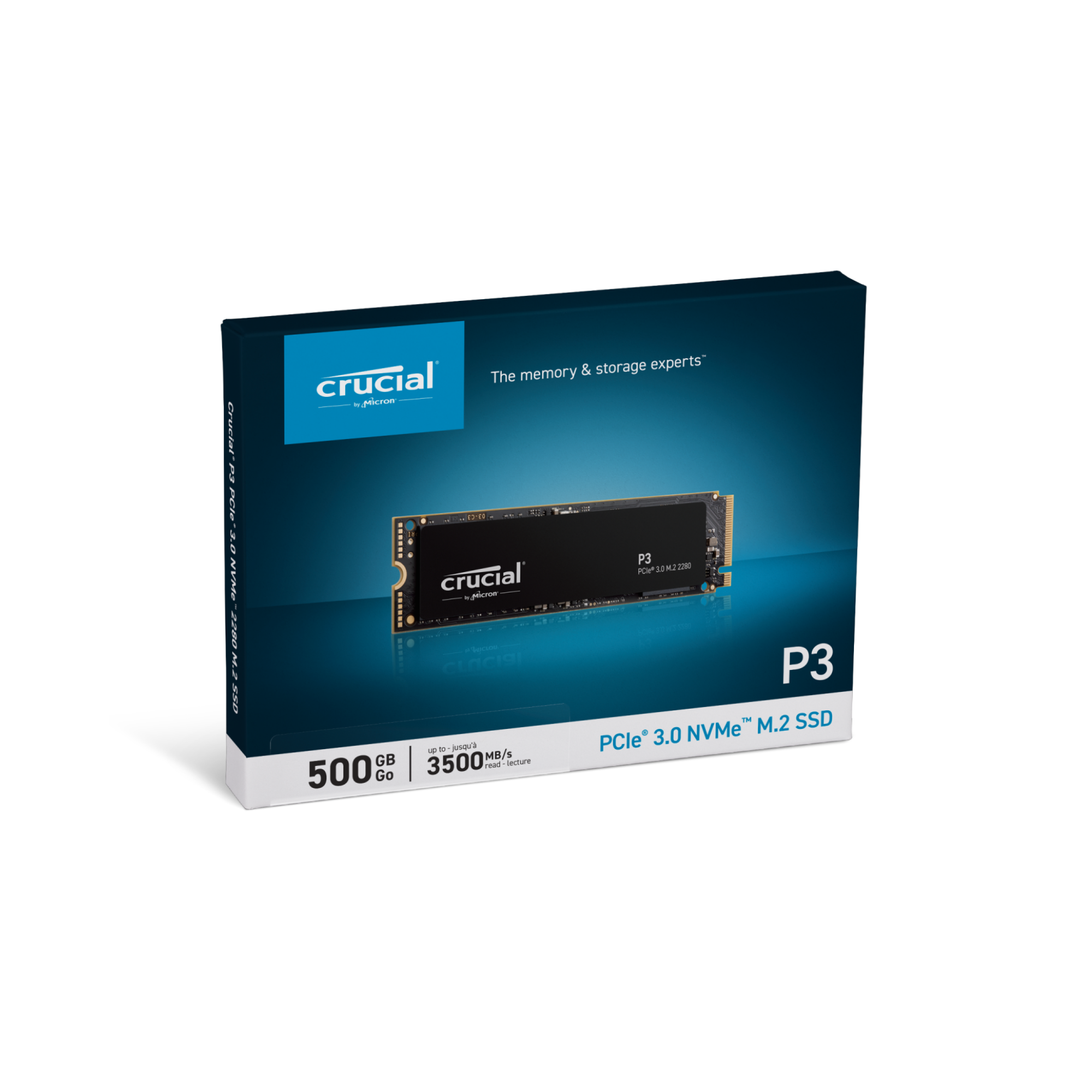 SSD CRUCIAL P3 Gen 3 NVMe 500GB - CT500P3SSD8 - HÀNG CHÍNH HÃNG