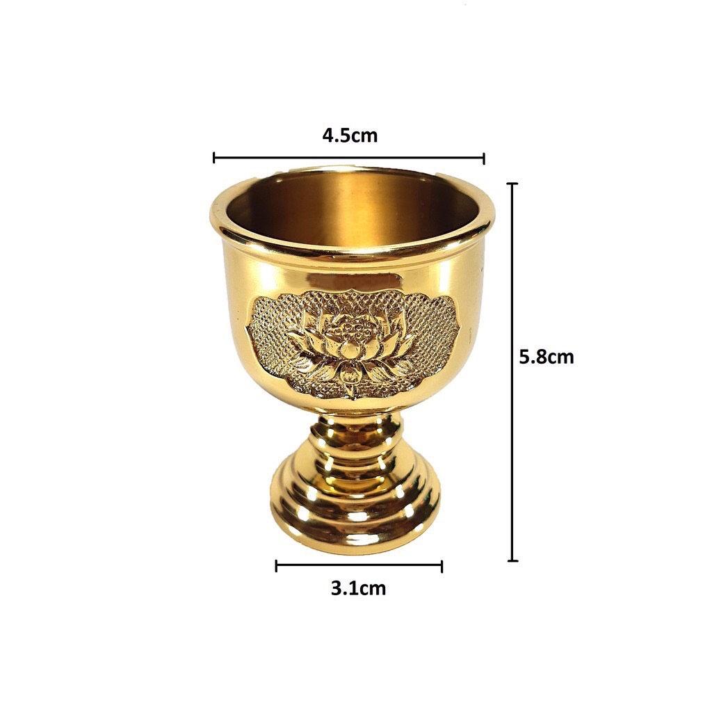 Ly nước thờ bằng đồng cỡ nhỏ