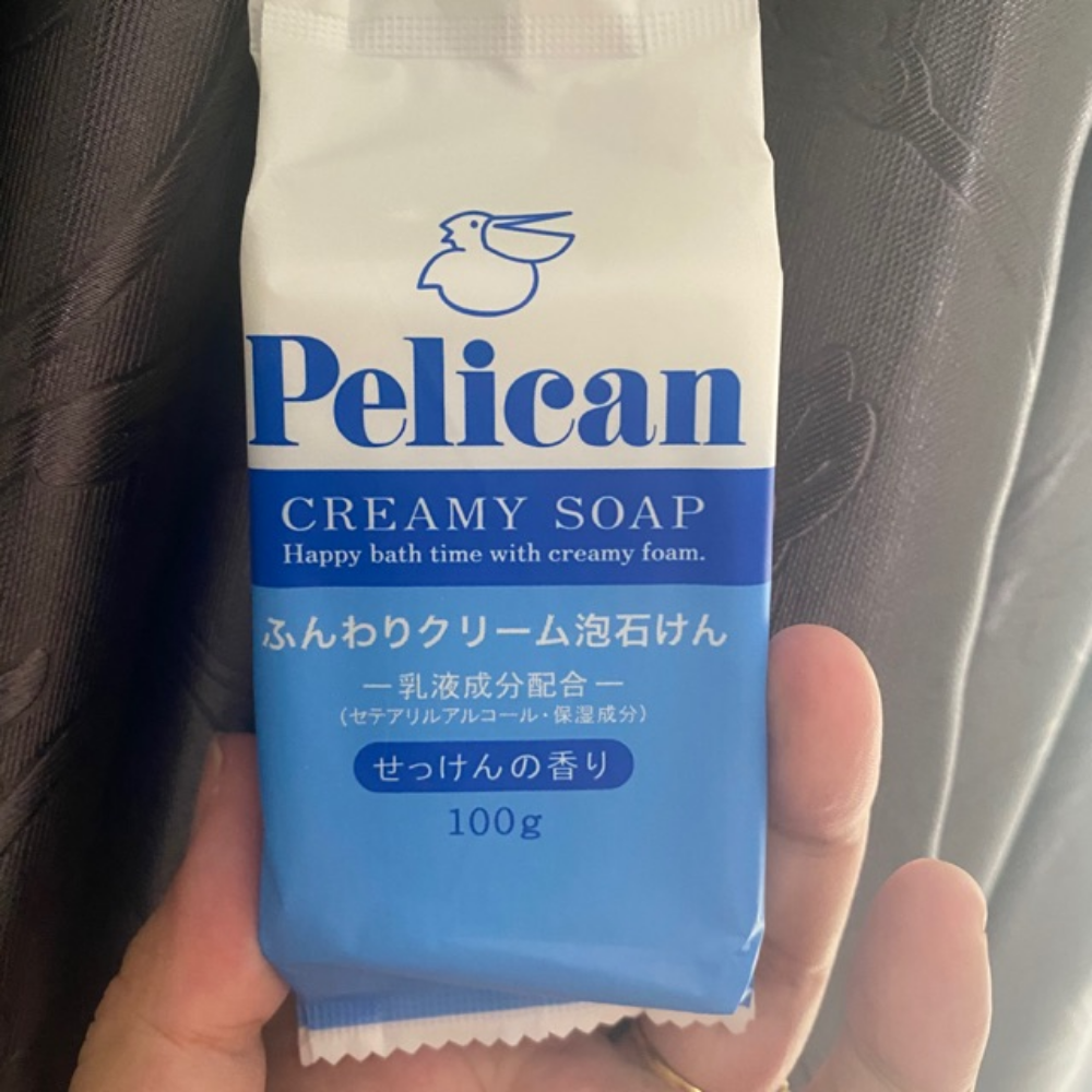 Xà phòng Pelican Creamy Soap 100g chiết xuất từ dầu cọ