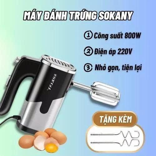 Máy đánh trứng cầm tay Sokany SK-6621 Công suất 300W
