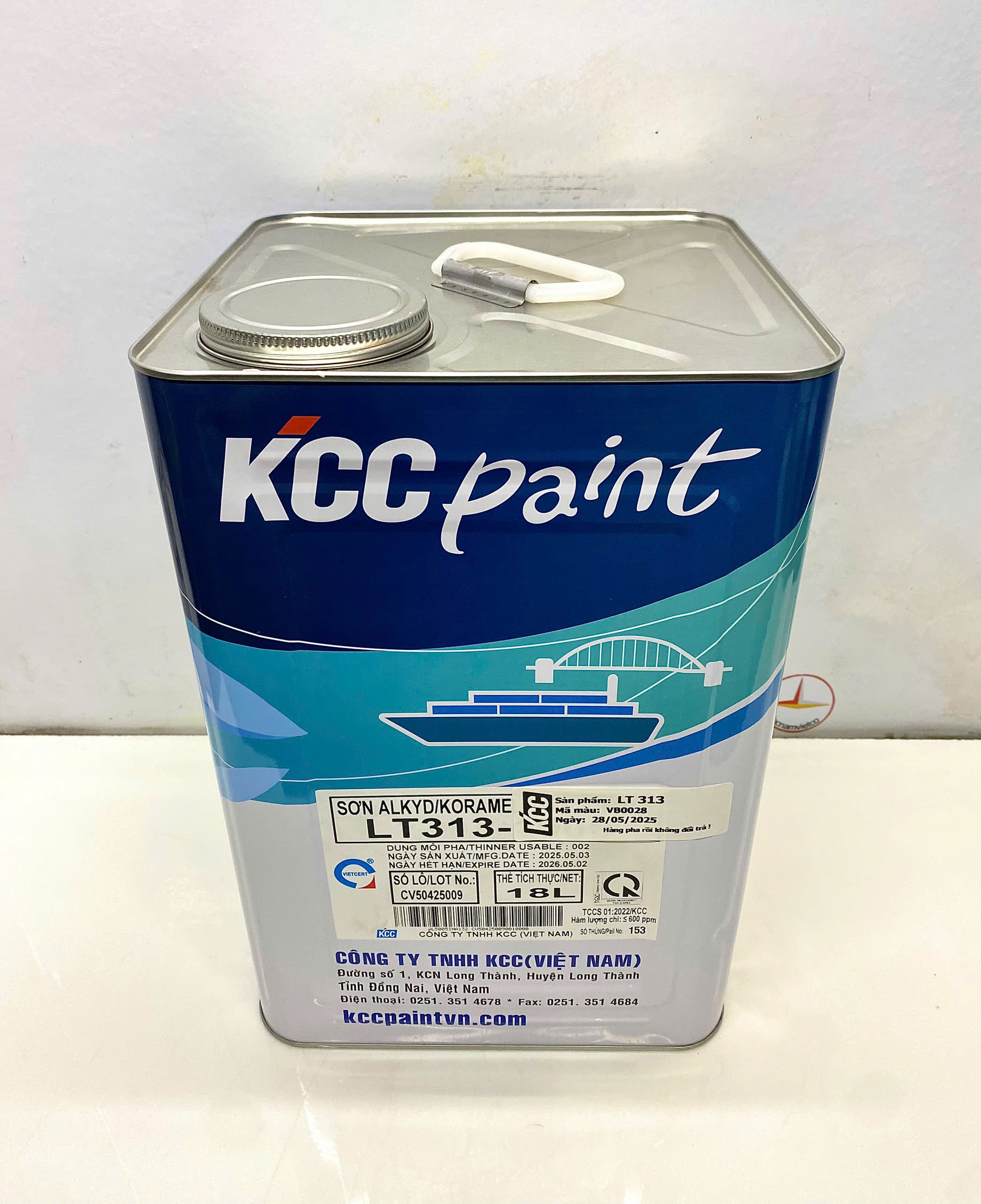 Sơn Alkyd KCC LT313 Base A màu xám VB0028 _18L