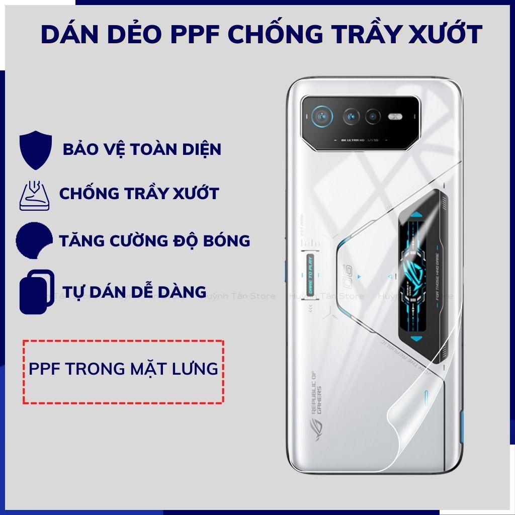 Miếng dán ppf rog phone 6 trong suốt hoặc nhám chống bám vân tay bảo vệ camera mua 1 tặng 1 phụ kiện huỳnh tân store