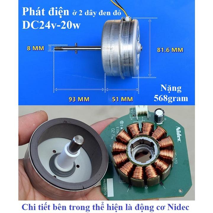 Động cơ từ Brushless phát điện 60w