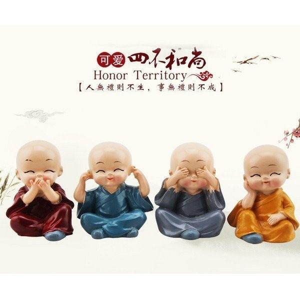 Tượng sứ Phật 4 KHÔNG hàng chuẩn nét,k lem màu.