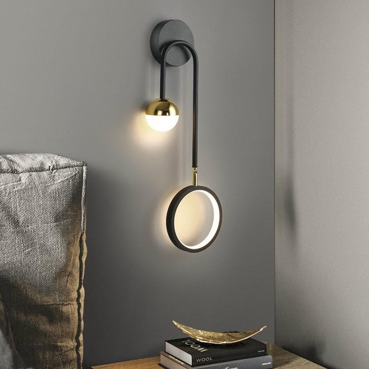 ĐÈN GẮN TƯỜNG ĐÔI MẠ VÀNG CAO CẤP KÈM BÓNG LED