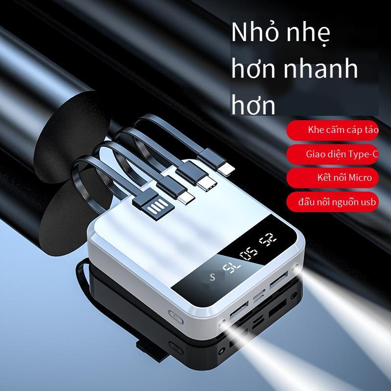 Đảm bảo chất lượng sạc kho báu màn hình kỹ thuật số mini dung lượng lớn 20000 mAh dòng khép kín cung cấp năng lượng di động quà tặng in logo sạc nhanh