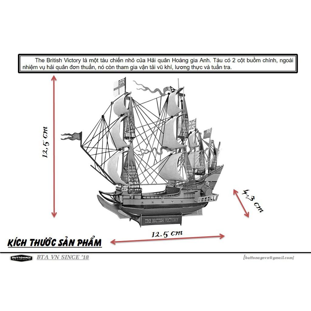 Mô Hình Lắp Ráp 3d Tàu Buồm Golden Lion