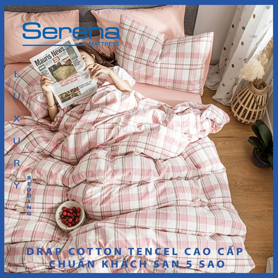 Bộ chăn ga gối Cotton Tencel Serena Cao Cấp Phong Cách Hàn Quốc 5 món chăn ga gối chần bông – Hệ Thống Nệm