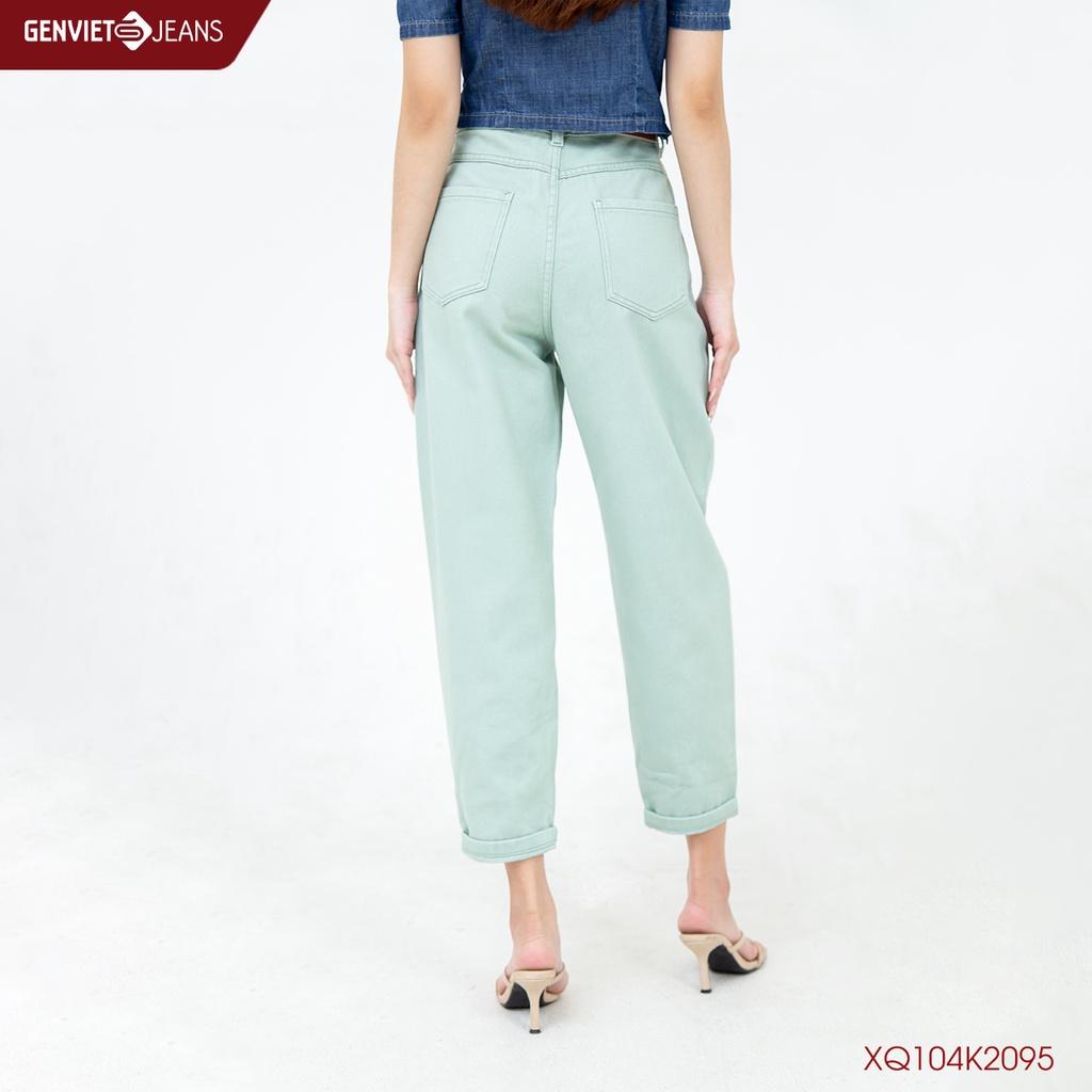 Quần Dài Nữ Kaki Thời Trang Baggy GENVIET XQ104K2095