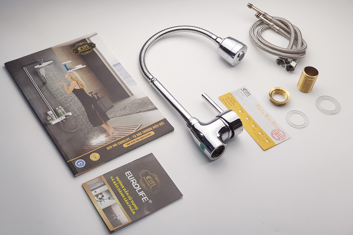 Vòi rửa chén nóng lạnh Eurolife EL-T005