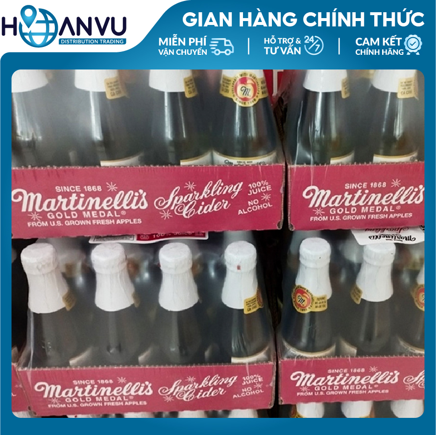 Nước Ép Táo Martinelli's Sparkling Cider Apple date 04.2025