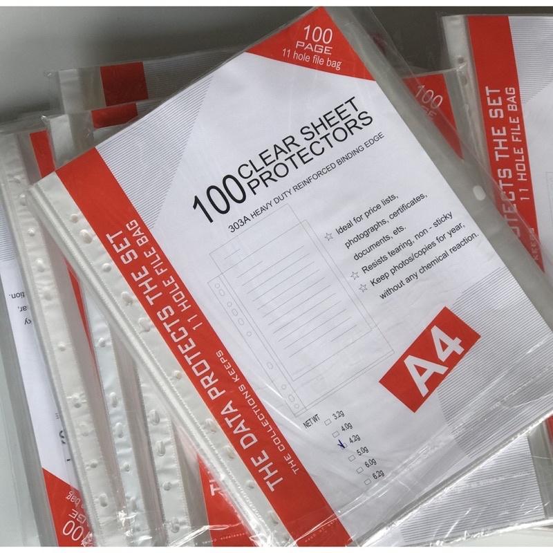Bìa Lỗ Trắng Trong A4