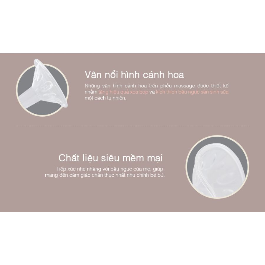 Phụ kiện máy hút sữa Spectra - full bộ