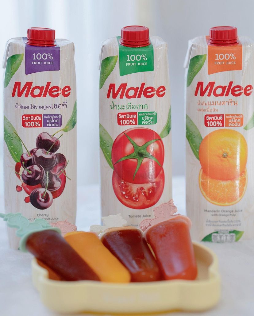 Nước Ép Cherry Và Hỗn Hợp Rau Quả Malee 1L