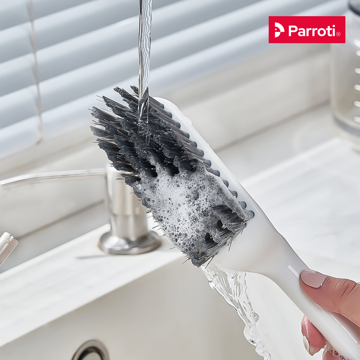 Chổi cọ vệ sinh đa năng, bàn chải vệ sinh cao cấp - Parroti Brush BR01