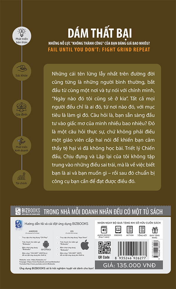 Dám thất bại – Những nỗ lực “không thành công” của bạn đáng giá bao nhiêu?(tặng bookmark)