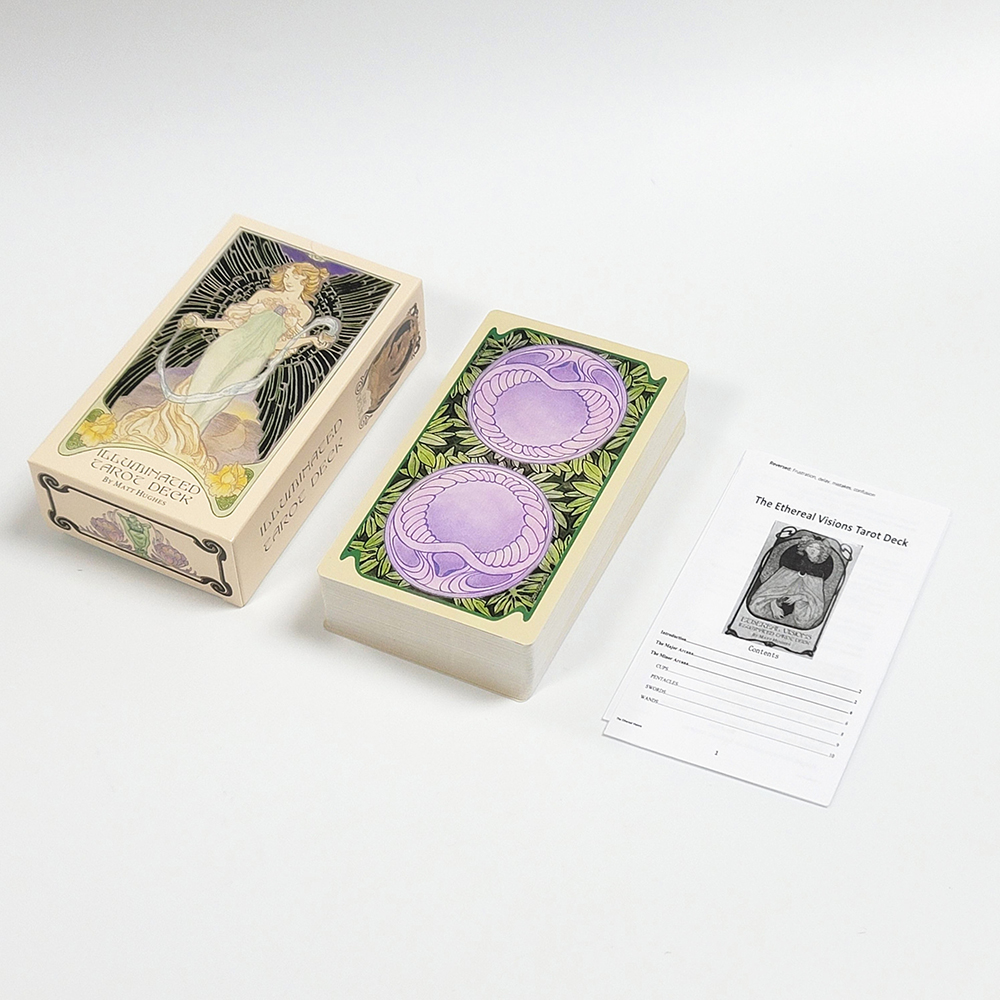 Bộ Bài Illuminated Ethereal Visions Tarot Bản Hộp Mới 2022 78 Lá Bài 7x12 Cm