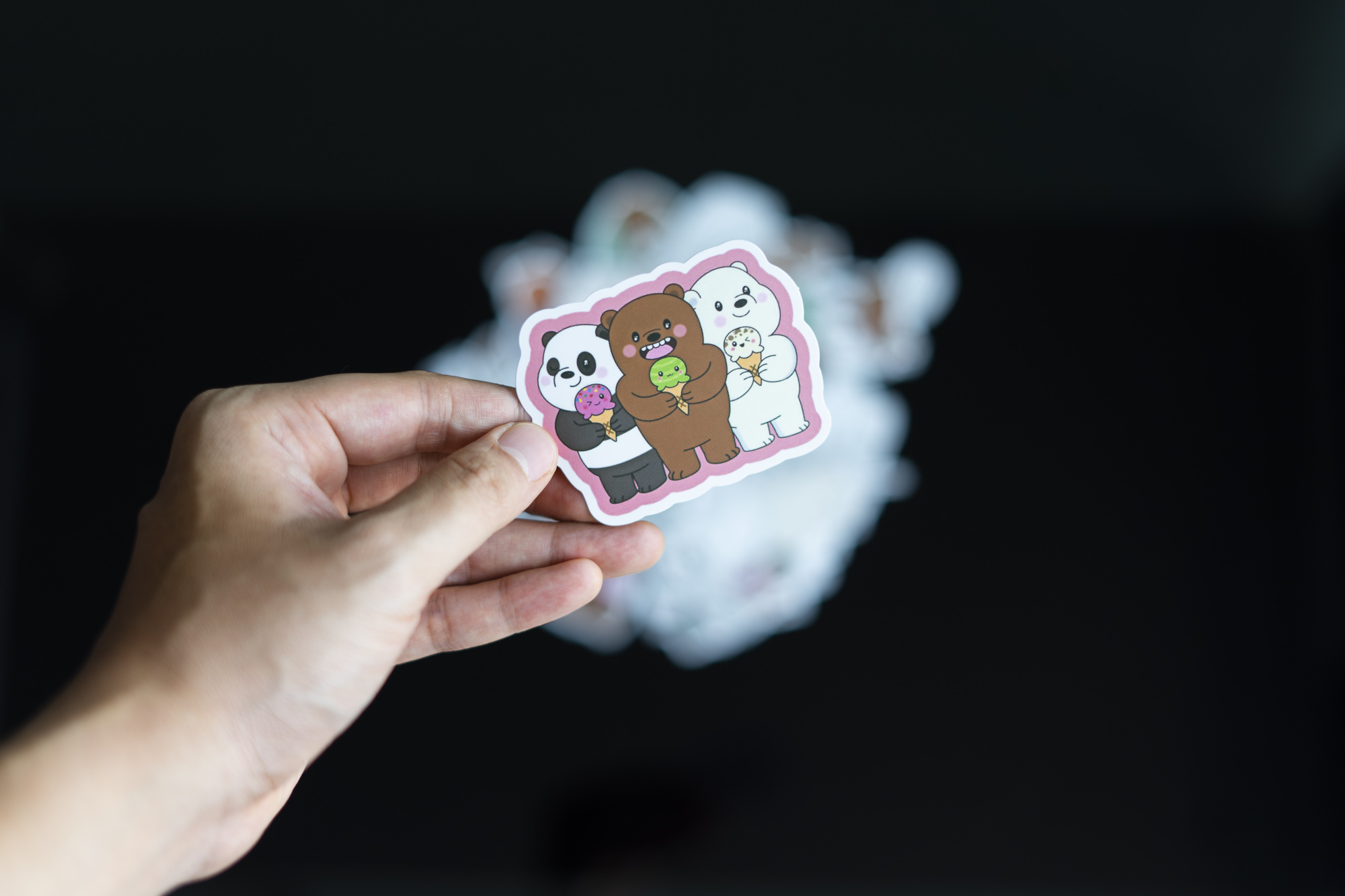 Bộ 20 Sticker Hình Dán chủ đề We Bare Bear  Cute Chống Nước Decal Chất Lượng Cao Trang Trí Va Li Du Lịch Xe Đạp Xe Máy Guitar Ukulele Laptop Nón Bảo Hiểm