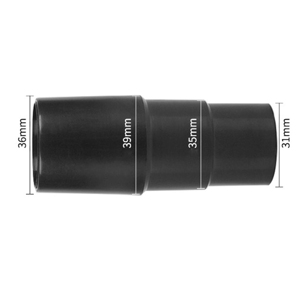 Set of 2 Vacuum Cleaner Attachment Converter Adaptor 32mm to 32mm 35mm Black