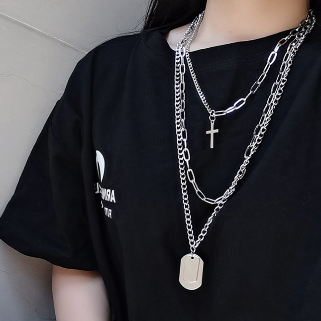 Dây chuyền vòng cổ nam nữ mix thẻ city boy cực cool