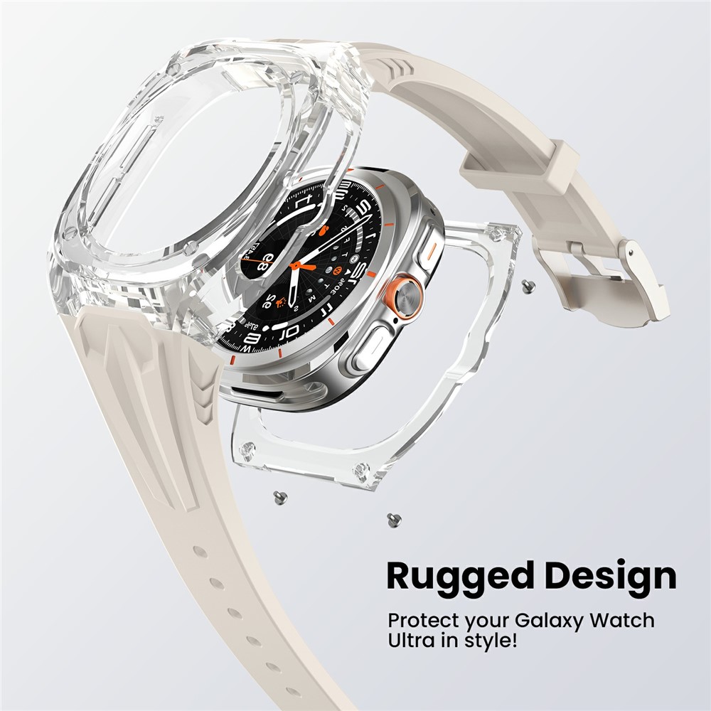 Ốp bảo vệ kiêm dây đeo Rugged Design cho Samsung Galaxy Watch Ultra 47mm (2024/2025) - Hàng Chính Hãng