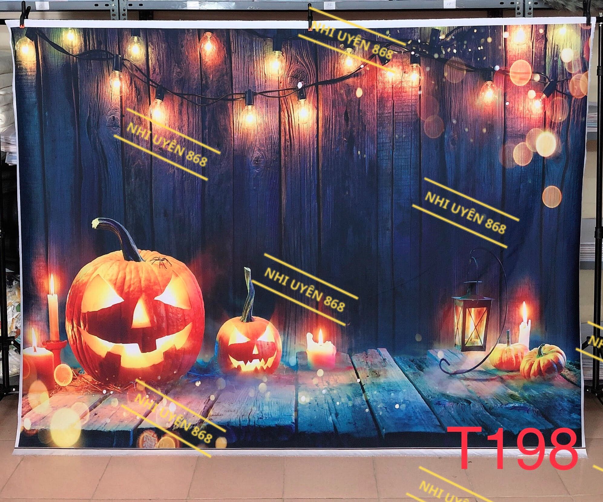 (Tổng hợp) Thảm vải chụp ảnh / Thảm vải treo tường / Tranh vải decor chủ đề Halloween (2