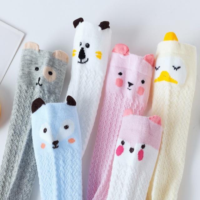 Tất sơ sinh Tất đùi cotton hoạt hình đáng yêu cho bé 0 đến 3 tuổi