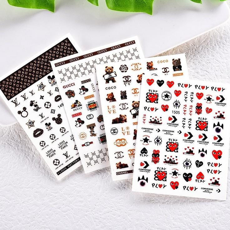 Sticker 3D | Hình Dán Móng Tay Thương Hiệu