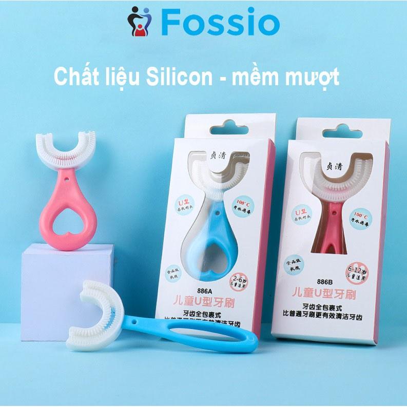 Bàn Chải Đánh Răng trẻ em Silicon Hình Chữ U, Bàn Chải Tập Đánh Răng Cho Bé Từ 2 - 6 Tuổi