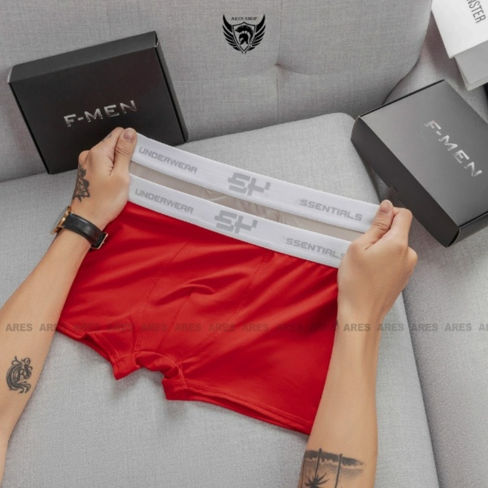 Quần lót nam, quần boxer chất thun lạnh kháng khuẩn co giãn 4 chiều phong cách thời trang nam tính - SH - ARES SHOP