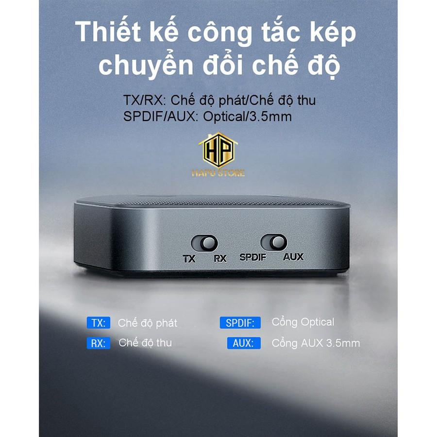 Bộ thu phát Bluetooth 5.0 hỗ trợ APTX Ugreen 70158 cao cấp - Hàng Chính Hãng