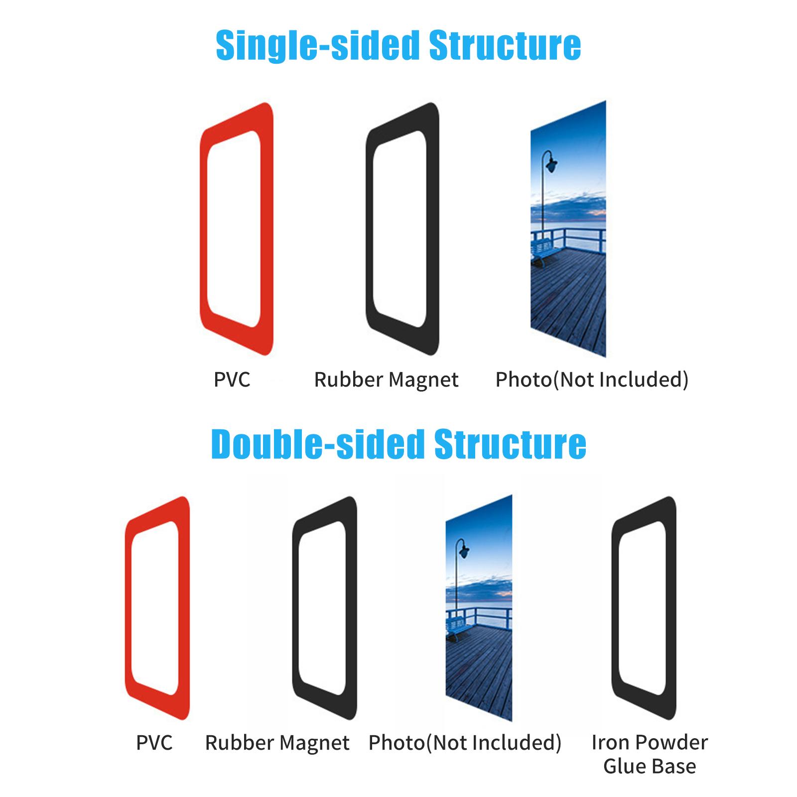 Khung Ảnh Từ Tính 6 Inch Tự Dính Trên Tủ Lạnh Trang Trí Nhà Cửa